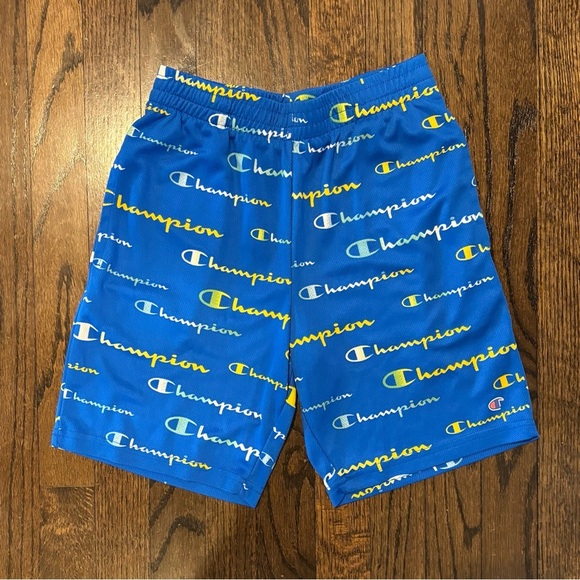 Champion Blue Logo Shorts - Picture 1 of 5